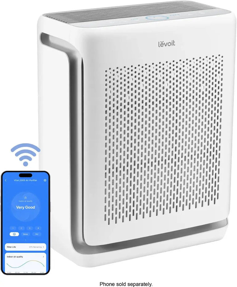 purificador de aire inteligente levoit vital 200s-p - blancogris