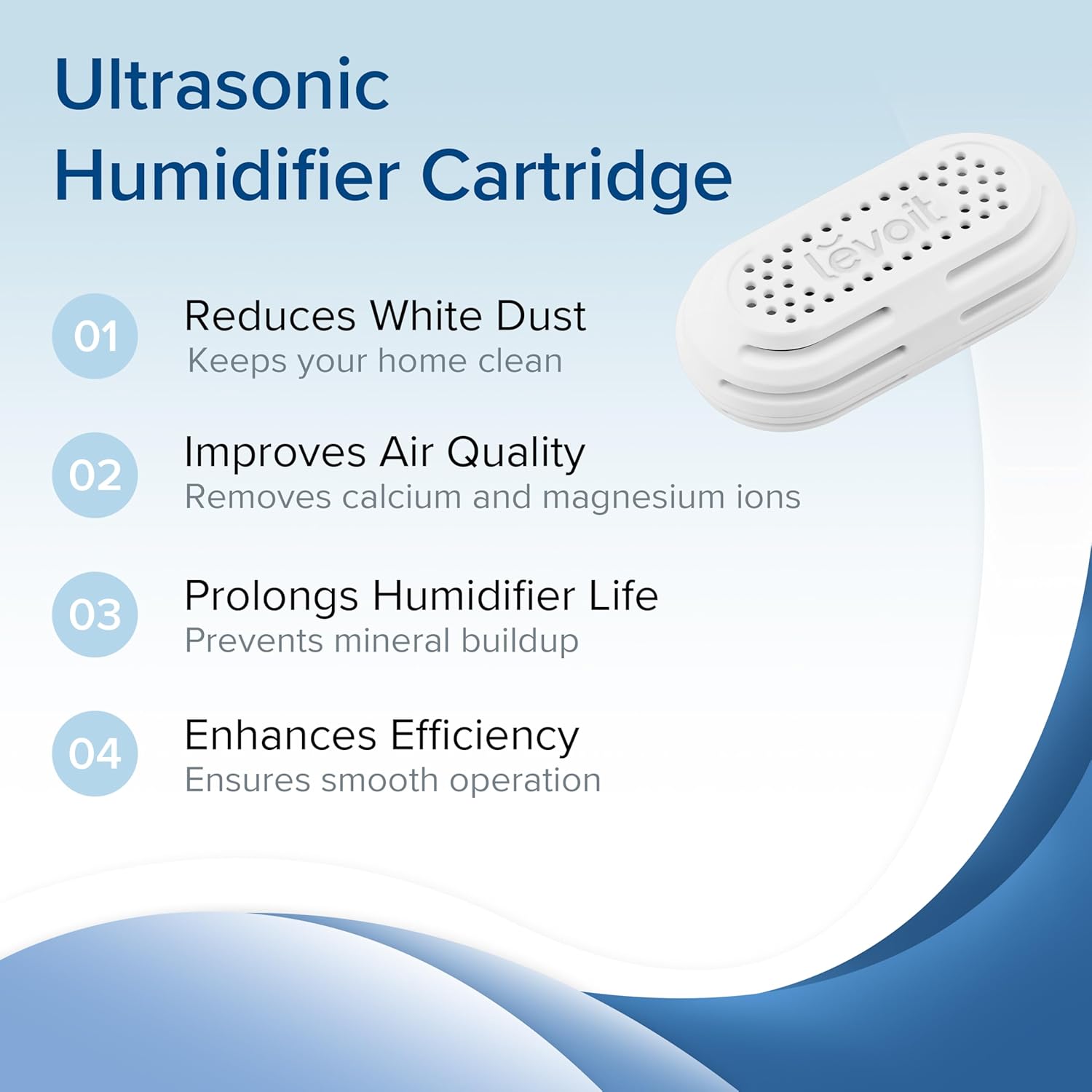 cartucho desmineralizador para humidificador levoit