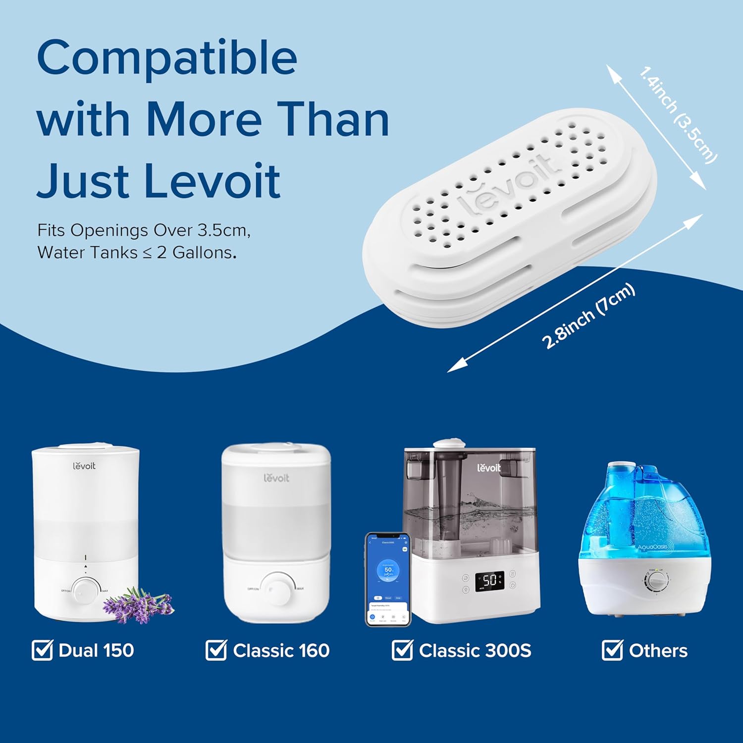 cartucho desmineralizador para humidificador levoit