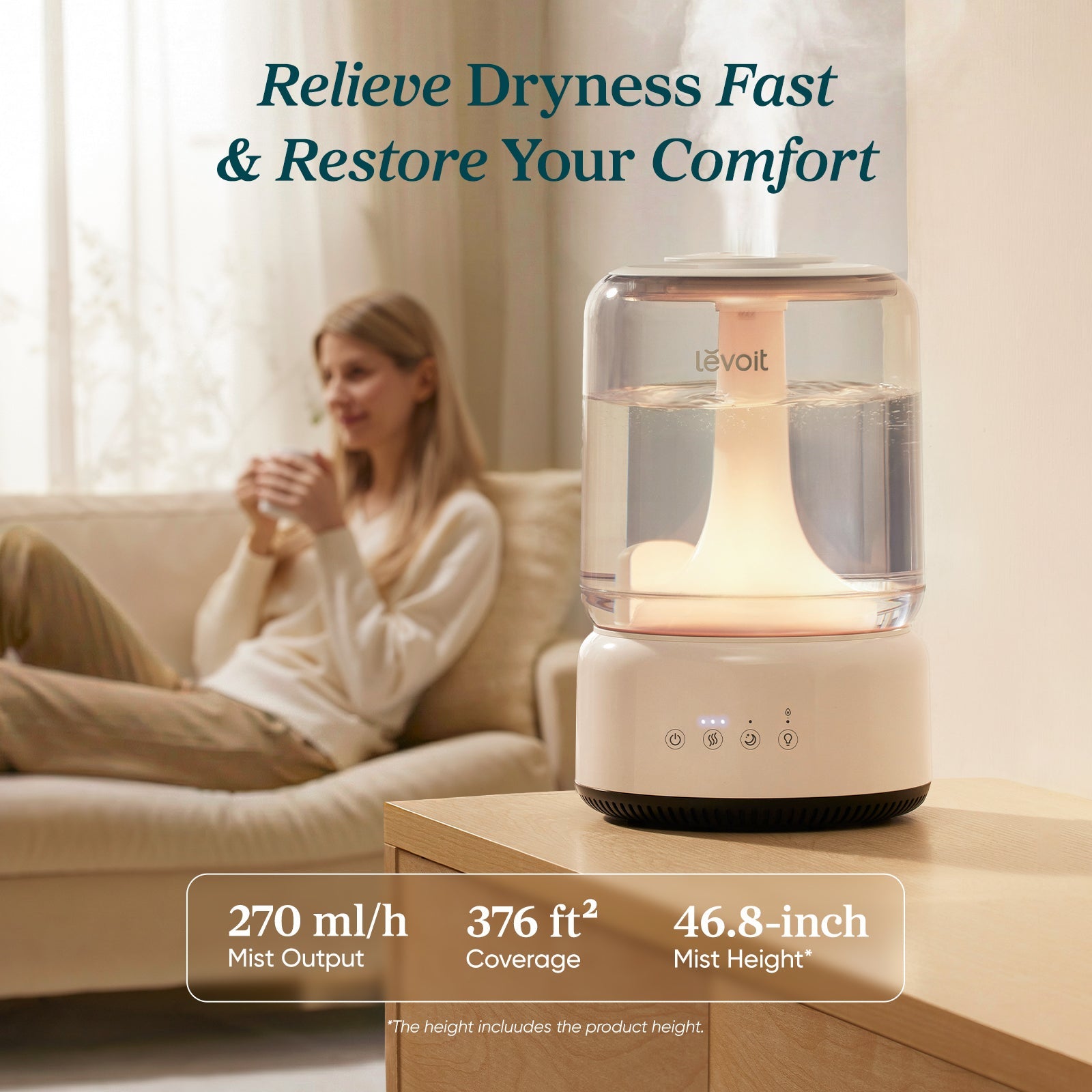 humidificador levoit neoclassic 450