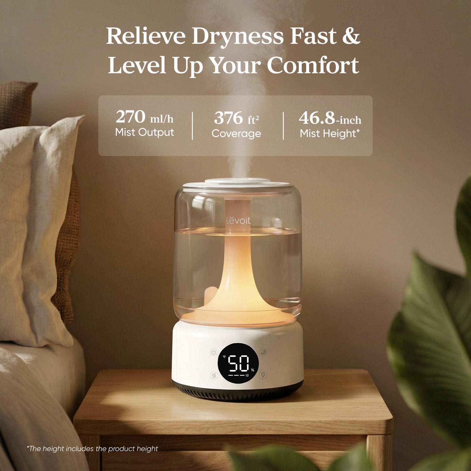 humidificador inteligente levoit neoclassic 450s