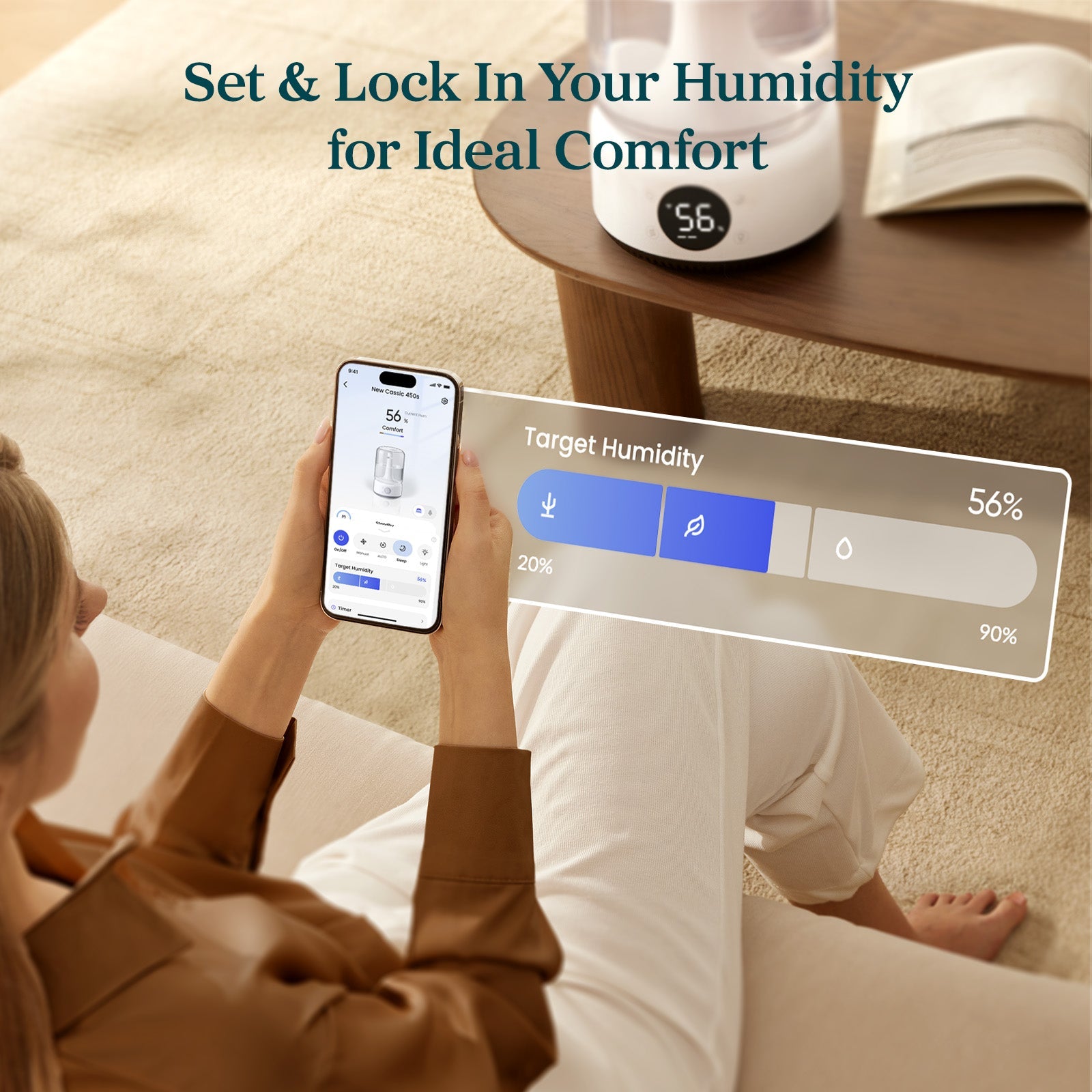 humidificador inteligente levoit neoclassic 450s