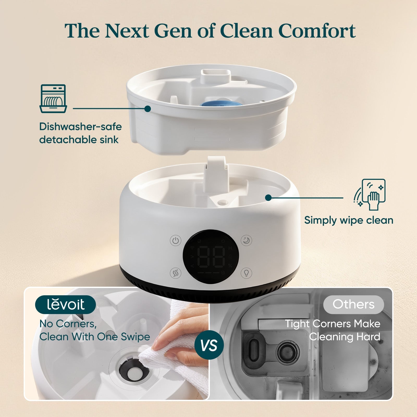 humidificador inteligente levoit neoclassic 450s