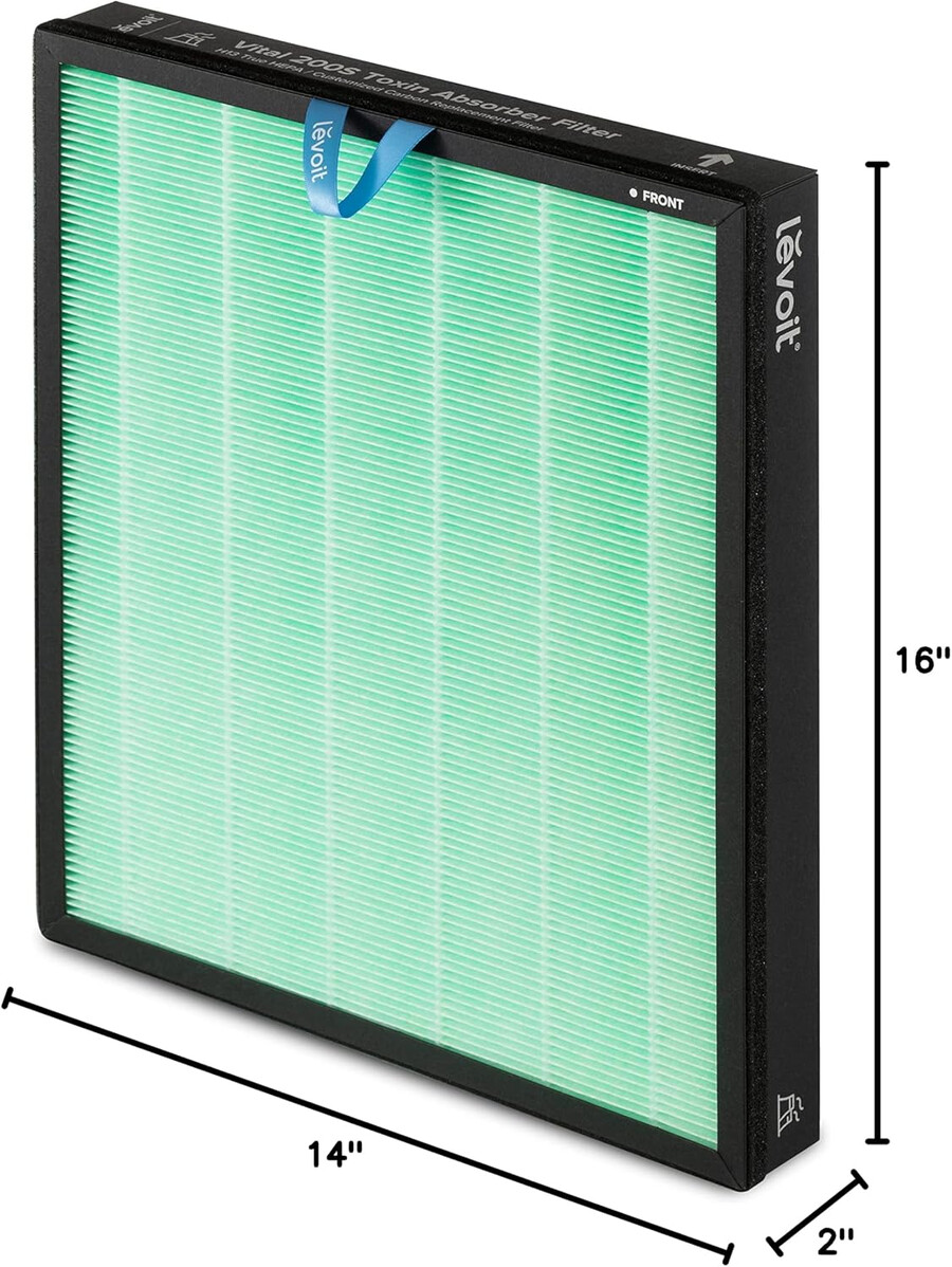 filtro de carbón de repuesto absorbente de toxinas vital 200s