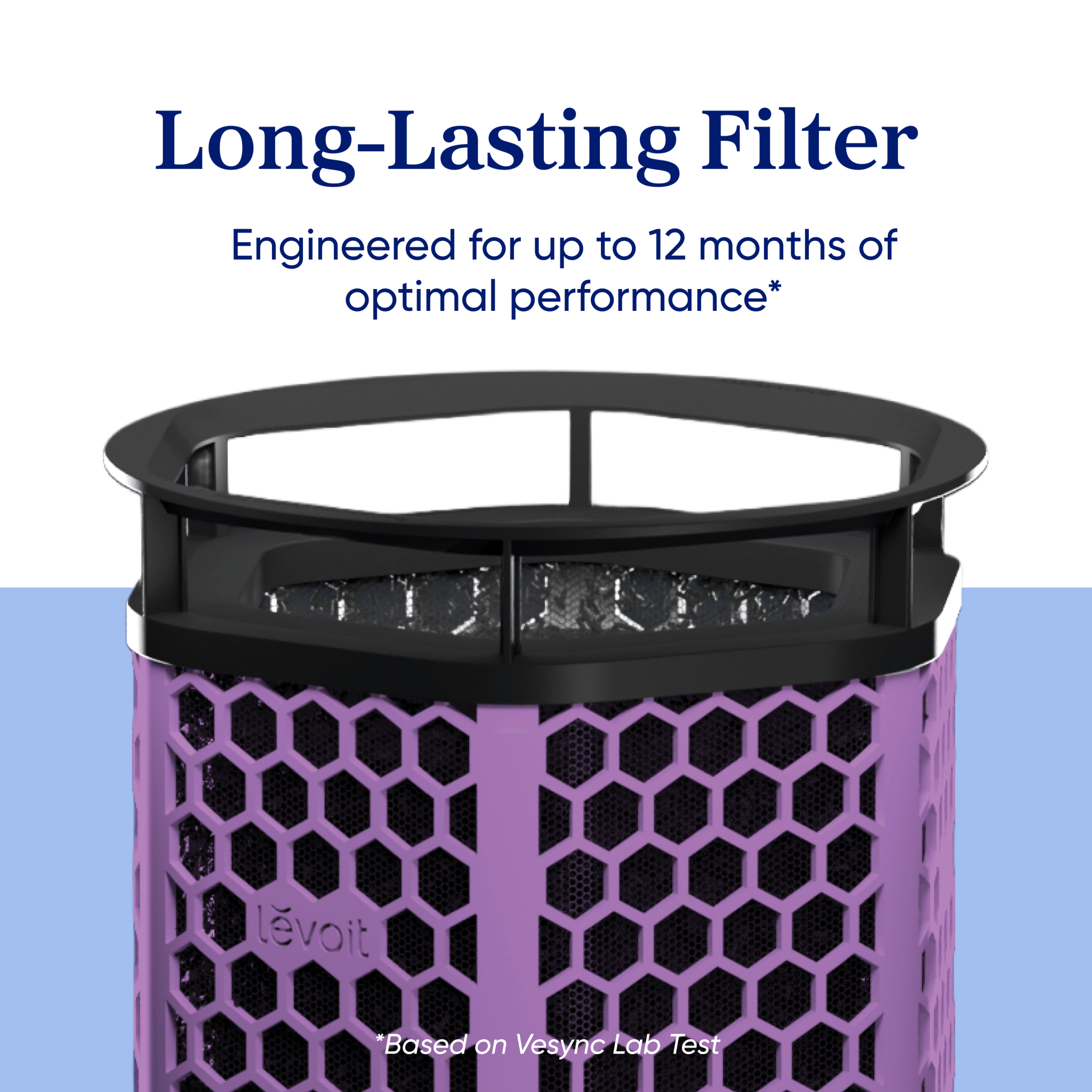 filtro purificador de aire de carbón activado levoit eleva 300x para humo y cocina