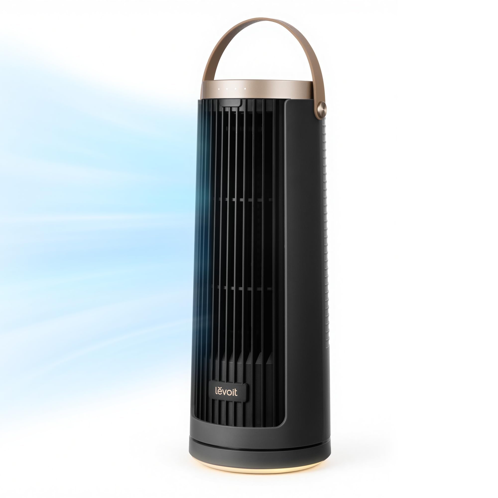 ventilador de torre de escritorio portátil levoit windi mini pro