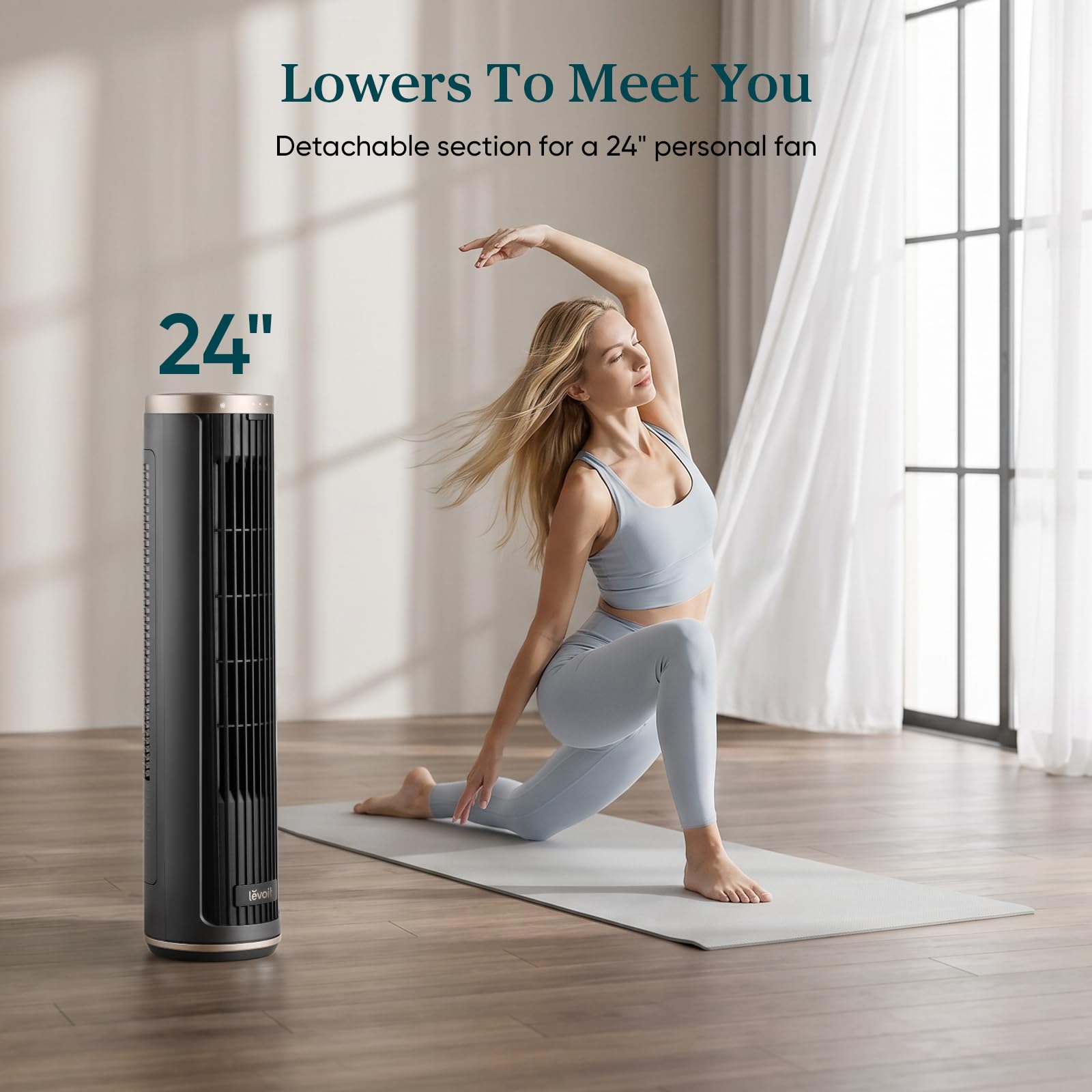 ventilador de torre inteligente levoit windi lift