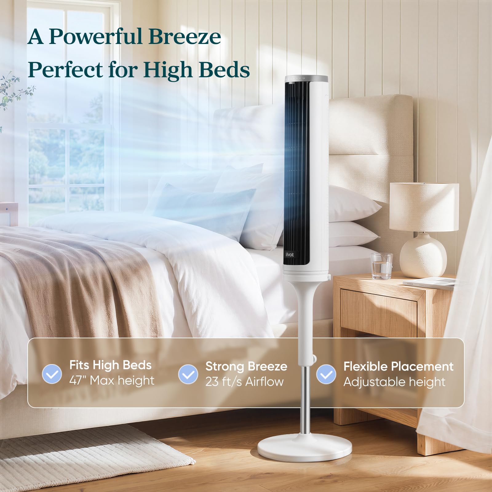 ventilador de pie levoit windi lift