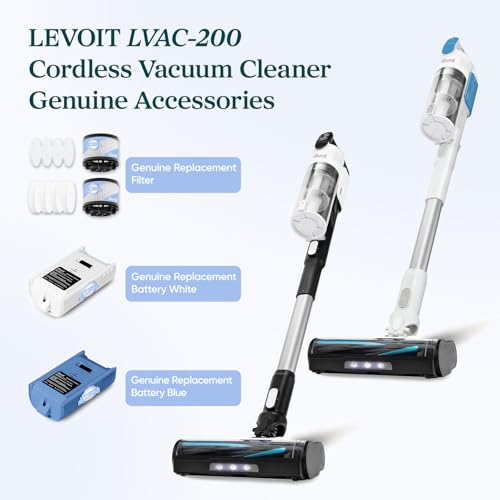 batería de repuesto para aspiradora inalámbrica levoit lvac-200 azul